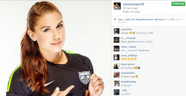 Alex Morgan is one of the most followed players in the USWNT